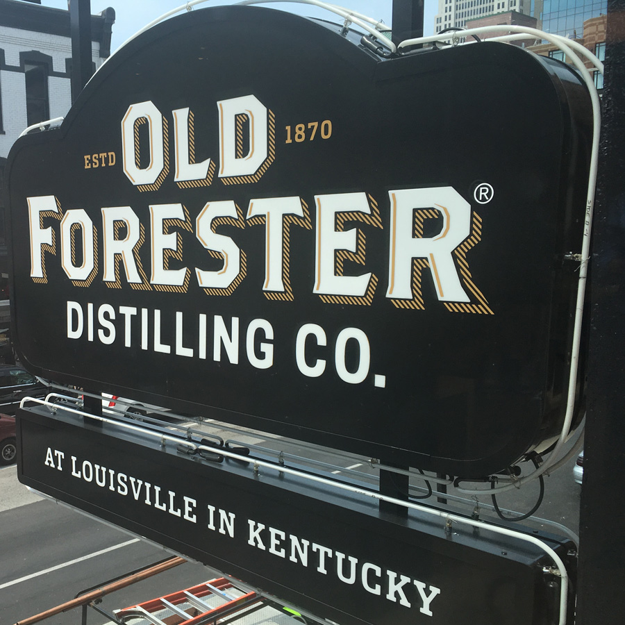 Old Forester Distilling Co. Sign on the Kentucky Bourbon Trail®