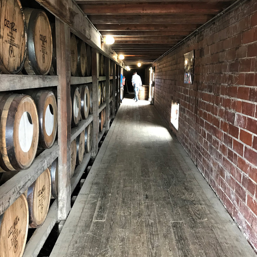 O.Z. Tyler Distillery Tour of the Barrel Room